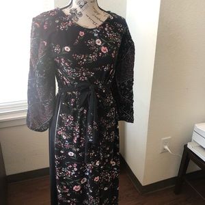 Flower Boy Double Tie Maxi Dress